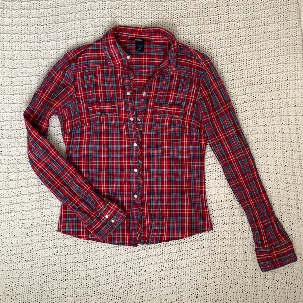 Abercrombie & Fitch plaid top/blouse